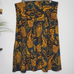 LuLaRoe Azure Skirt Floral 2XL